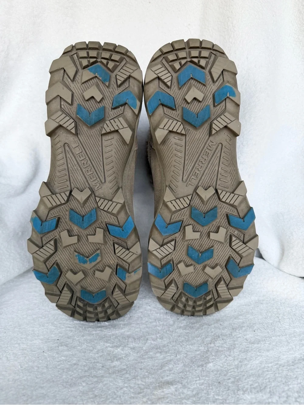 Merrell IcePack waterproof Winter Boots Taupe Suede Faux Fur Sz 8
